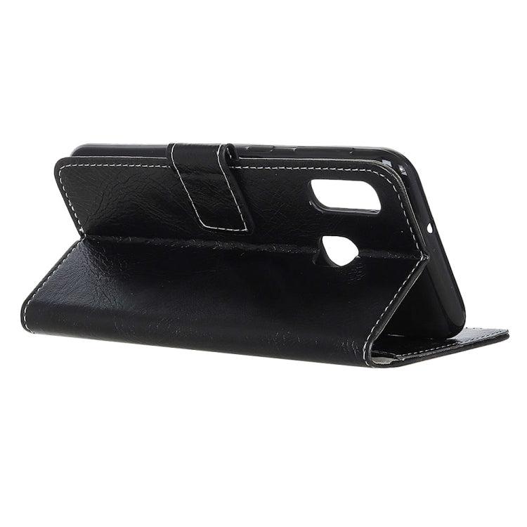 蓋樂世 適用於Galaxy A20e 復古瘋馬紋左右翻蓋皮套 帶支架&卡槽&錢包&相框