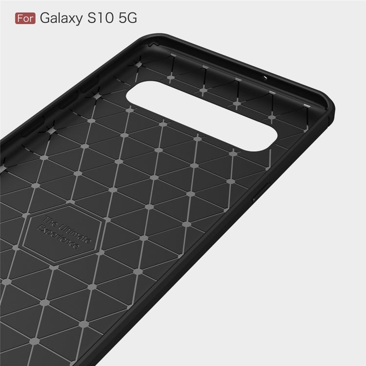 適用於三星 Galaxy S10 5G 拉絲紋碳纖維TPU手機殼