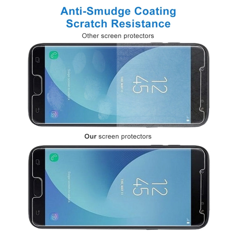 2 PCS 適用於三星 蓋樂世J4  0.26mm厚度 9H 2.5D弧邊鋼化玻璃保護膜