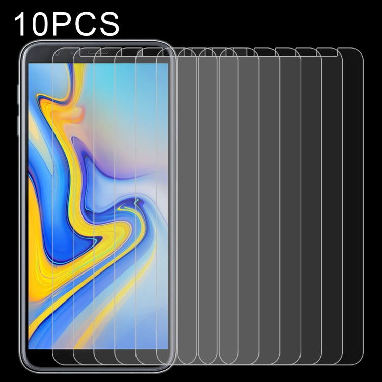 10 PCS 適用於三星 蓋樂世J6  0.26mm厚度 9H 2.5D弧邊鋼化玻璃膜