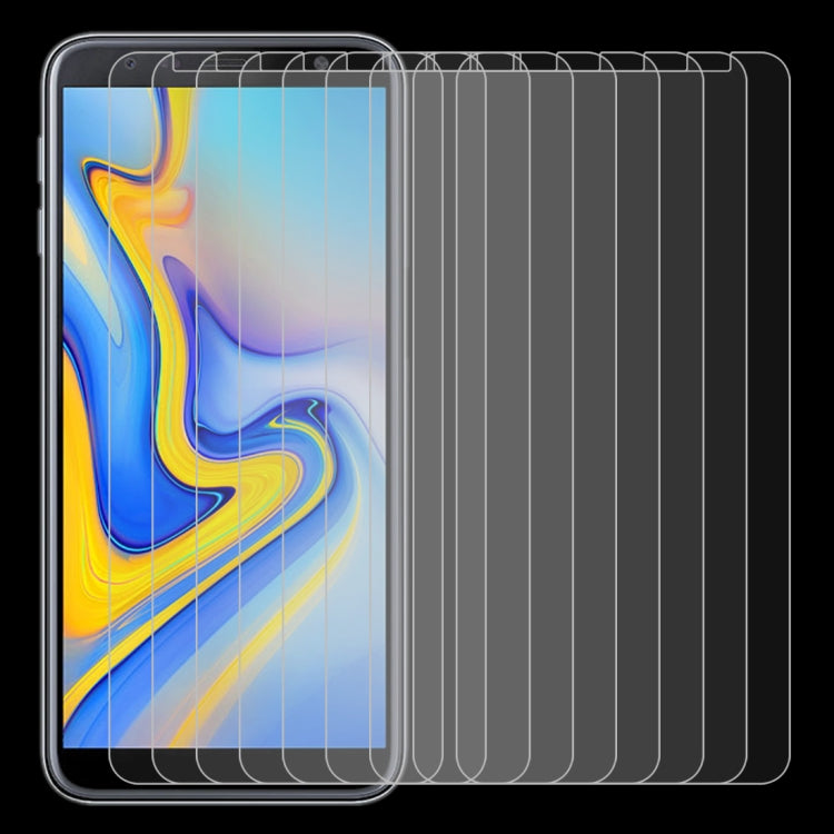 10 PCS 適用於三星 蓋樂世J6  0.26mm厚度 9H 2.5D弧邊鋼化玻璃膜