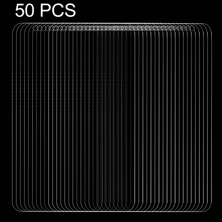 50 PCS 適用於三星 蓋樂世J8  0.26mm厚度 9H 2.5D弧邊鋼化玻璃膜