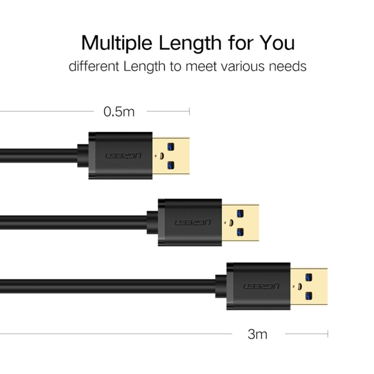 Ugreen綠聯 USB3.0 公頭對母頭延長線 長度：1.5m