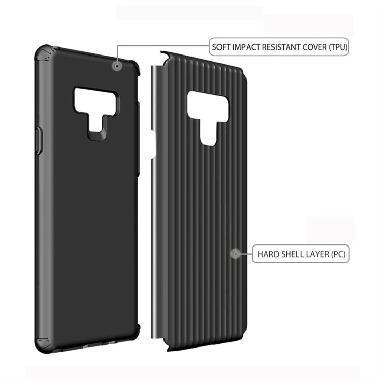 適用於三星 Galaxy Note 9 TPU + PC旅行箱手機保護殼