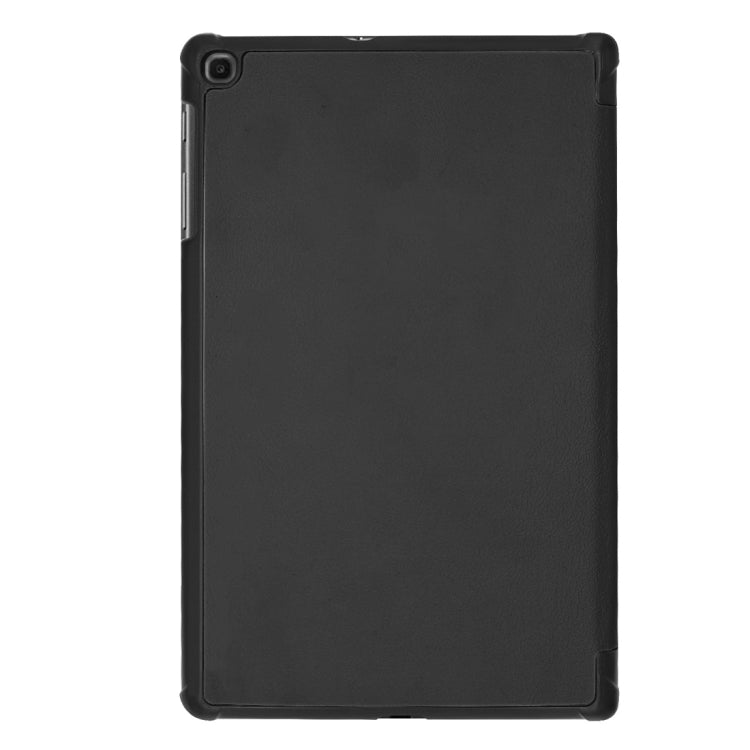 適用於三星 Galaxy Tab A 10.1 2019  卡斯特紋左右翻蓋平板皮套 帶三折支架&智能休眠功能