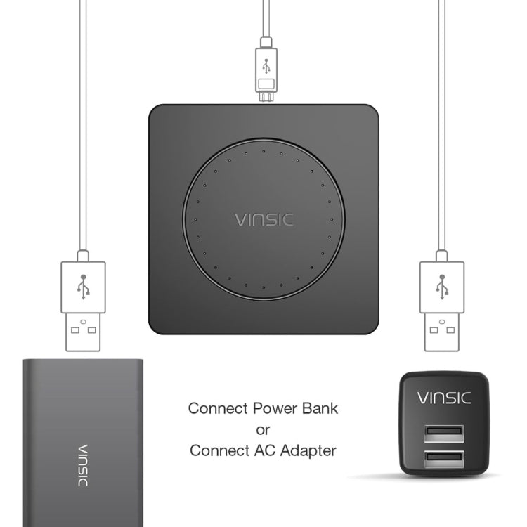 Vinsic 5V 1A輸出 Qi標準無線充電器充電板