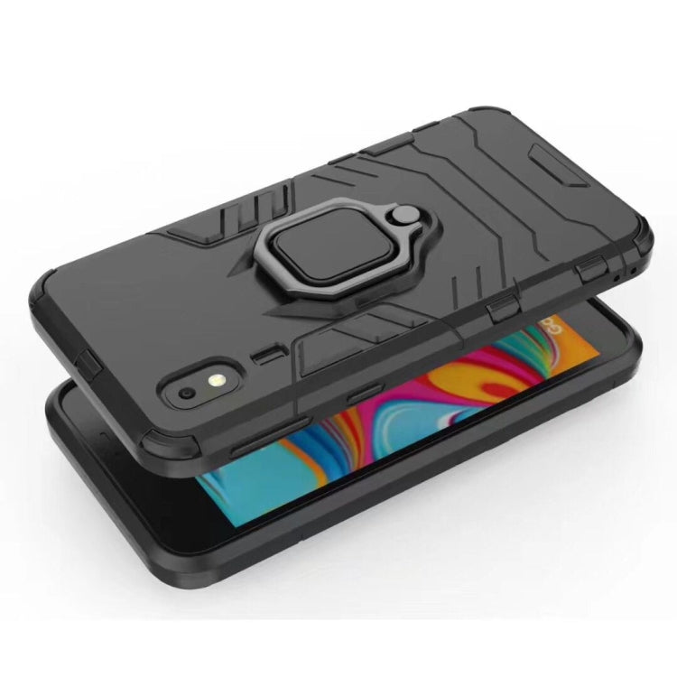 適用於三星Galaxy A2 Core 黑豹PC + TPU磁吸指環支架防摔保護殼