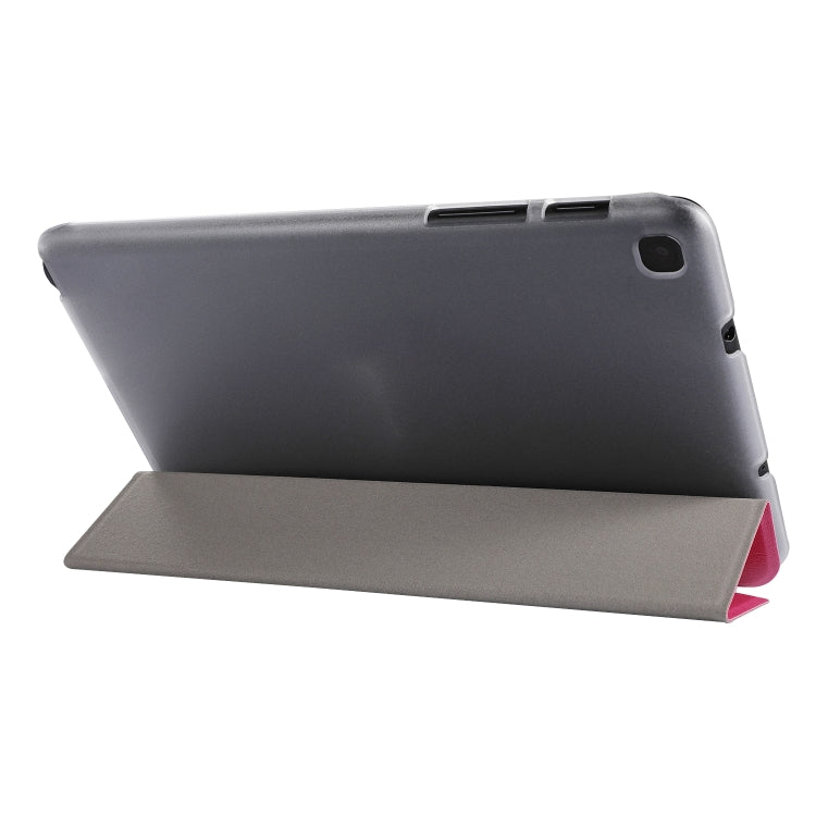 適用於三星Galaxy Tab P200  蠶絲紋左右開皮套帶3折支架