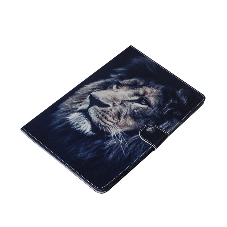 適用於三星 Galaxy Tab A 8  / P200 / P205 獅子圖案左右開皮套 帶支架&卡槽&錢包