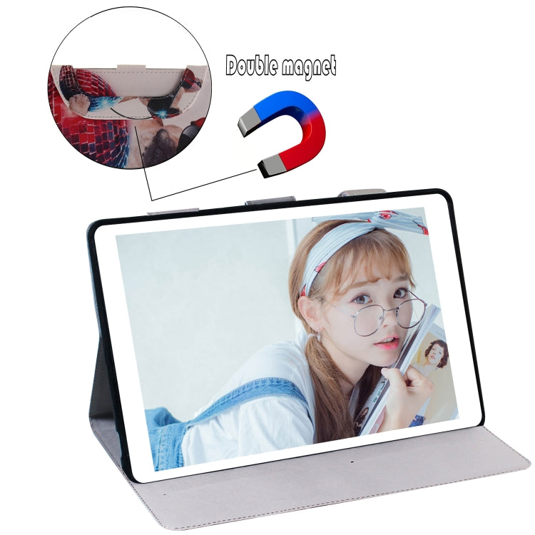 適用於三星 Tab A 10.1  T510 / T515 時尚狗圖案左右開皮套 帶支架&卡槽&錢包