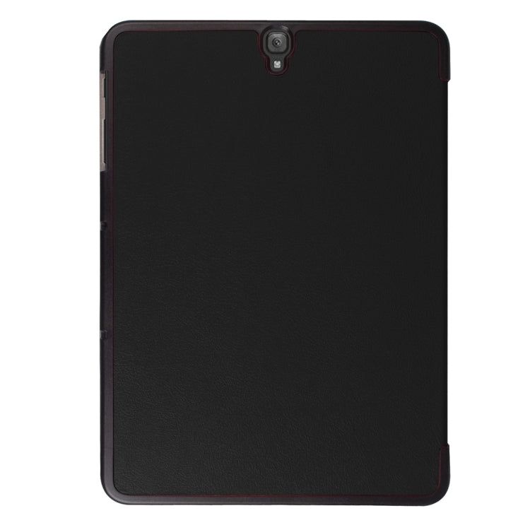 適用於三星Galaxy Tab S3 T820 / T825 9.7英寸 卡斯特紋左右翻蓋皮套 帶三折支架