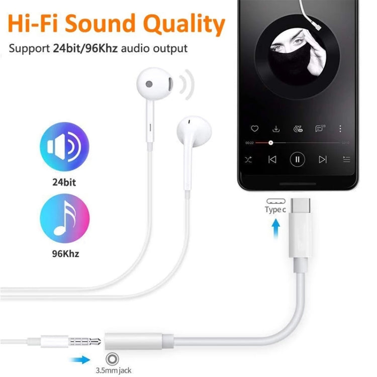 Type-C 公頭 轉 3.5mm 母頭 音頻適配線