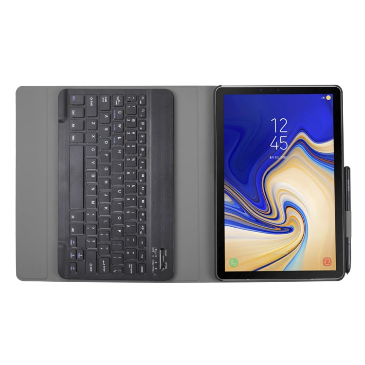A720 適用於三星 Galaxy Tab S5e T720 藍牙3.0超薄可拆卸式藍牙鍵盤+平板鍵盤皮套帶筆槽&支架