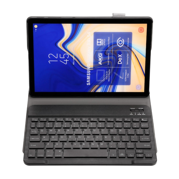 ST830S 適用於三星 Galaxy Tab S4 10.5 inch T830 / T835 藍牙3.0細羊紋PU皮ABS可拆分七色背光藍牙平板鍵盤皮套帶筆槽&支架功能