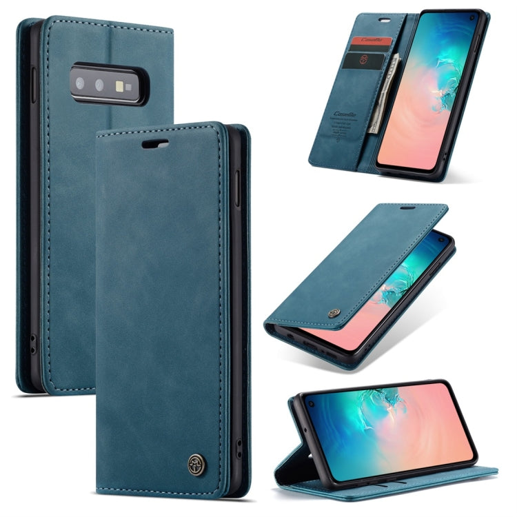 CaseMe-013 適用於Galaxy S10 E 多功能復古磨砂左右開皮套，帶支架&卡槽&錢包
