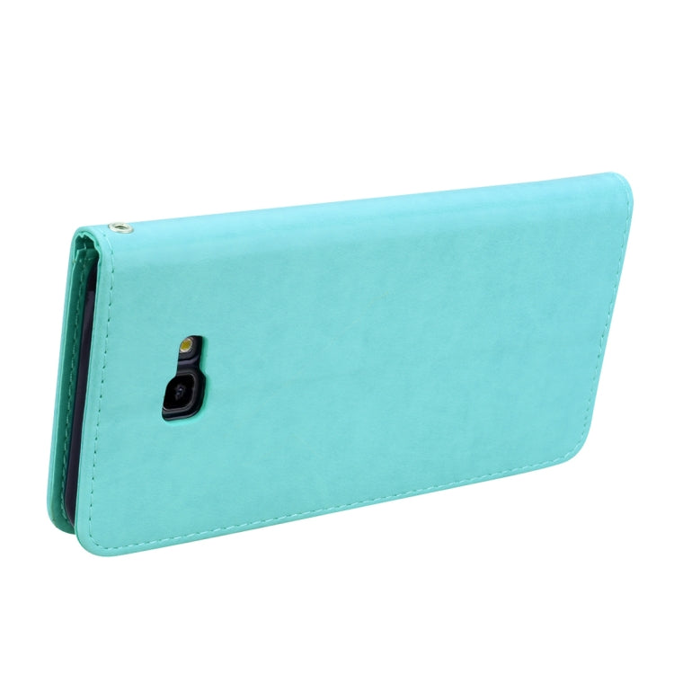 適用於三星 Galaxy J4 Plus 玫瑰壓紋左右翻蓋皮套 帶支架&卡槽&錢包