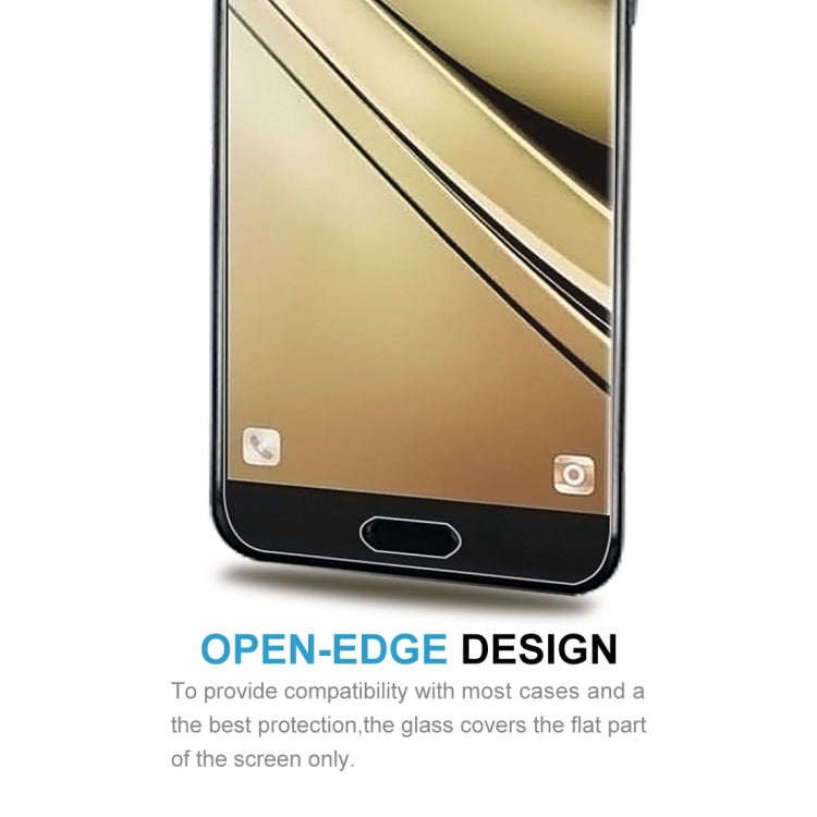 10 PCS 適用於三星蓋樂世 C7    9H 2.5D弧邊鋼化玻璃膜