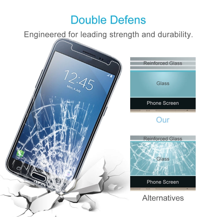 10 PCS 適用於三星 蓋樂世 J2  9H 2.5D弧邊鋼化玻璃膜