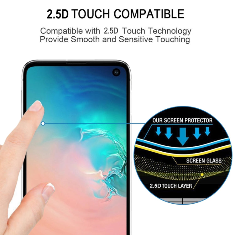 25個裝 適用於三星Galaxy S10 9H 2.5D高端曲屏掃光鋼化膜 縮小版