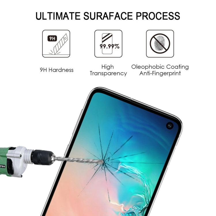 25個裝 適用於三星Galaxy S10 9H 2.5D高端曲屏掃光鋼化膜 縮小版