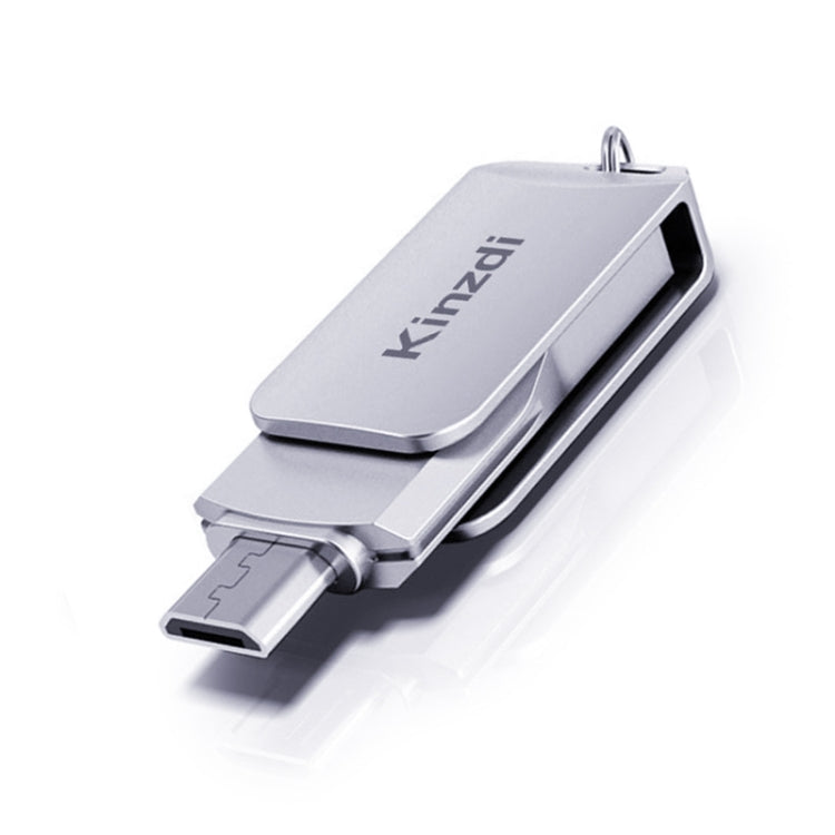 Kinzdi 128GB USB + Type-C 接口金屬旋轉U盤V8