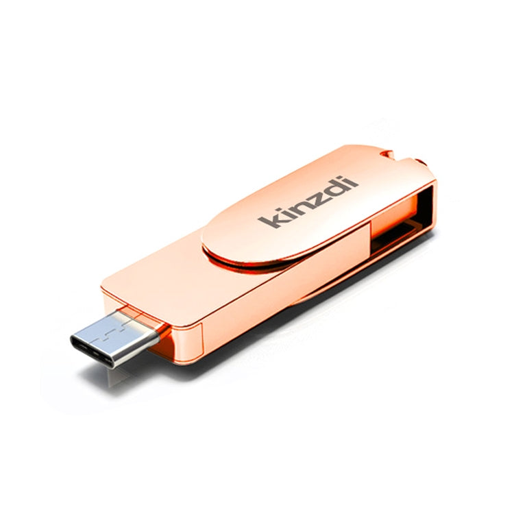 Kinzdi 32GB USB 3.0 + Type-C 3.0 接口金屬旋轉U盤V11