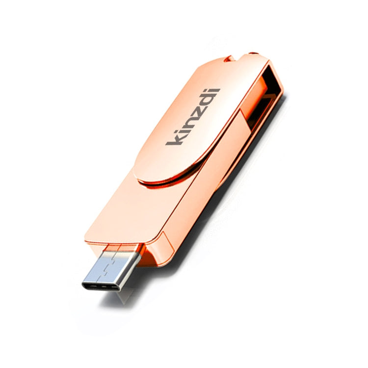 Kinzdi 64GB USB 3.0 + Type-C 3.0 接口金屬旋轉U盤V11