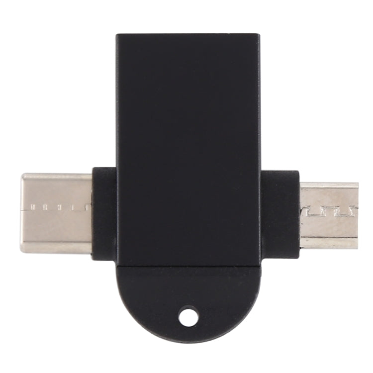 USB3.0母頭 轉 Type-C+Micro USB多功能OTG適配器