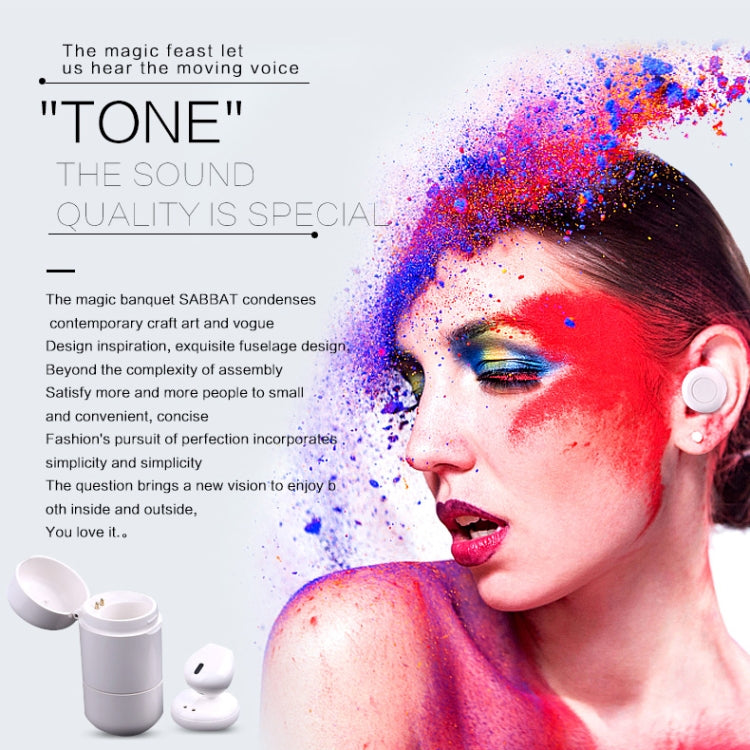 魔宴SABBAT J012 入耳式單耳無線藍牙耳機帶充電倉 藍牙V4.2