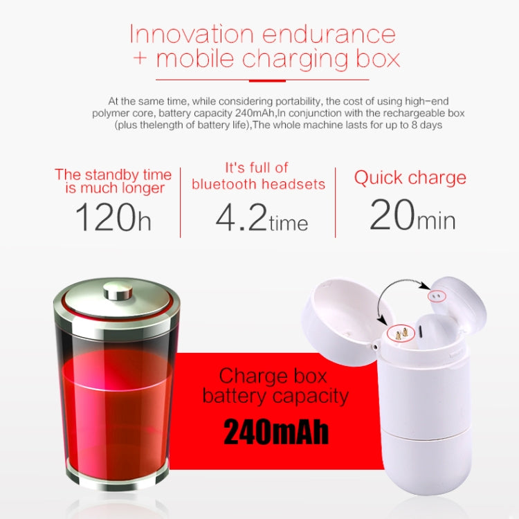 魔宴SABBAT J012 入耳式單耳無線藍牙耳機帶充電倉 藍牙V4.2