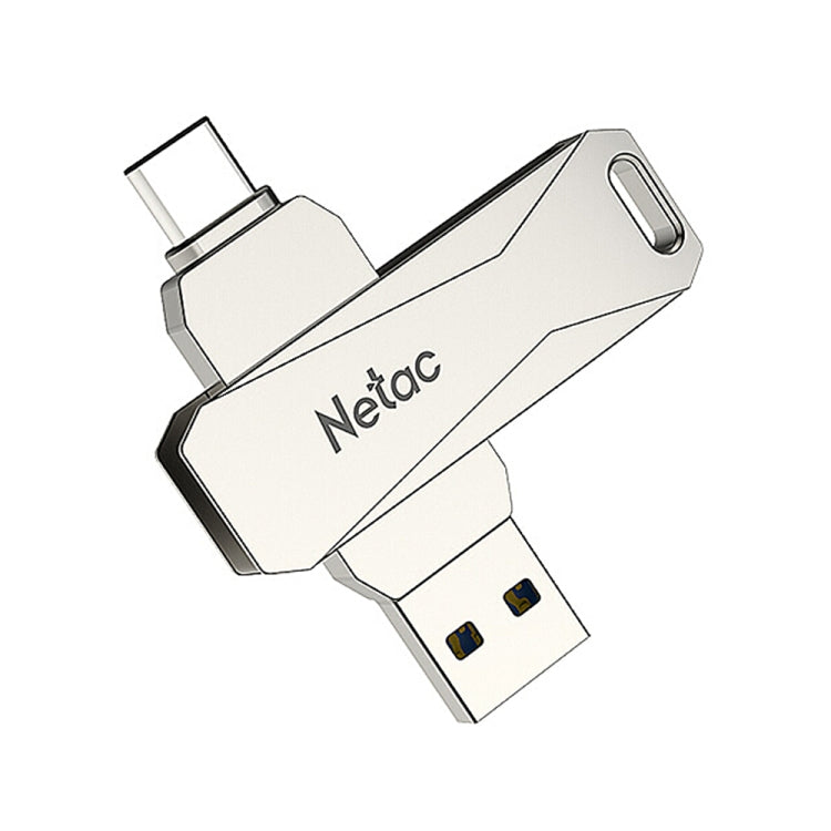 Netac U782C 128GB Type-C + USB3.0 360度旋轉鋅合金OTG U盤