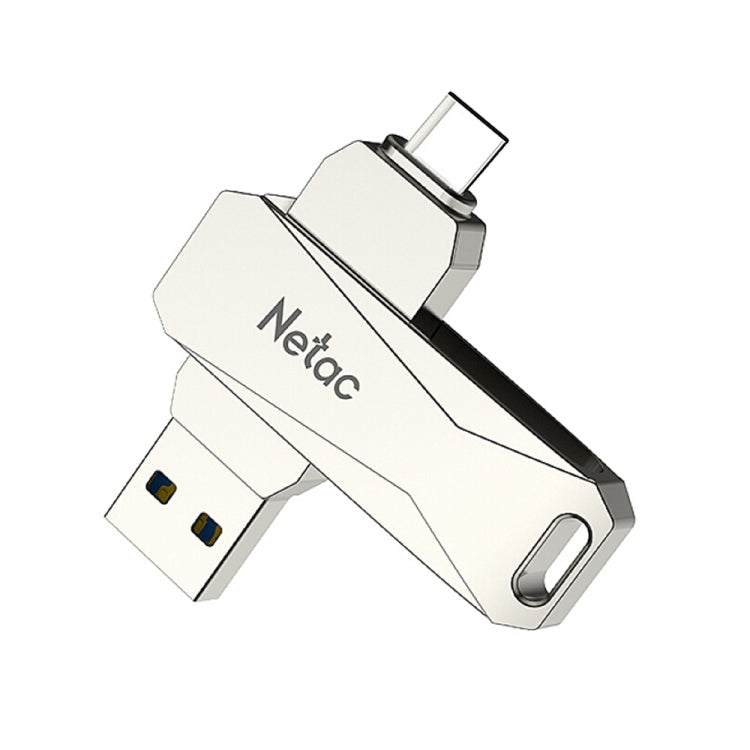 Netac U782C 128GB Type-C + USB3.0 360度旋轉鋅合金OTG U盤