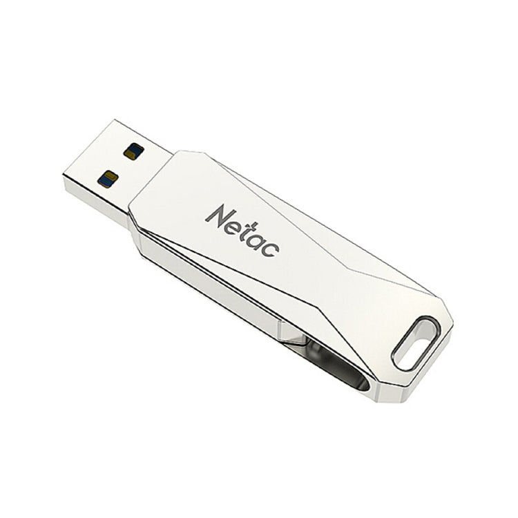 Netac U782C 128GB Type-C + USB3.0 360度旋轉鋅合金OTG U盤