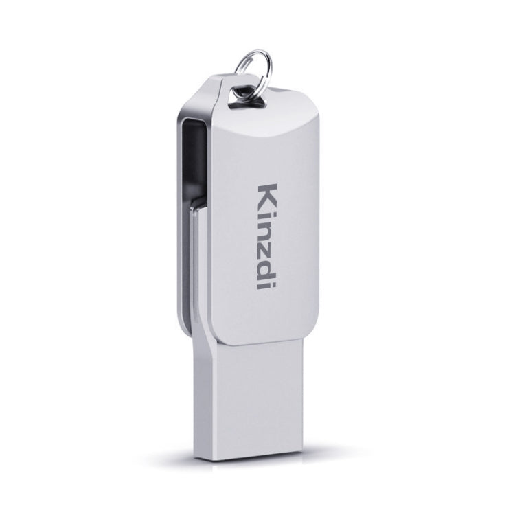 Kinzdi 32GB USB 2.0 安卓手機電腦兩用OTG金屬旋轉U盤 V8