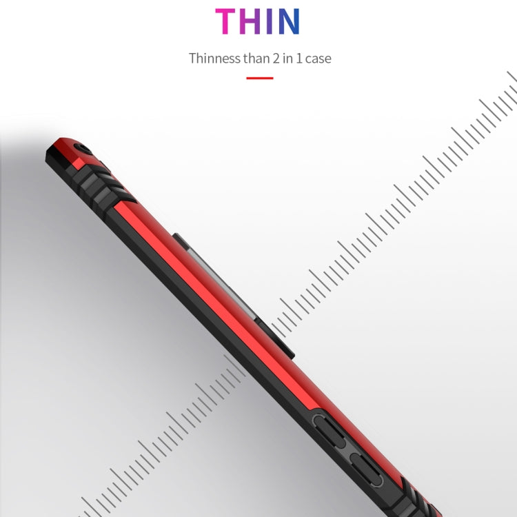 適用於三星 Galaxy A6  TPU + PC 軍士盔甲防摔保護殼，帶360度旋轉支架