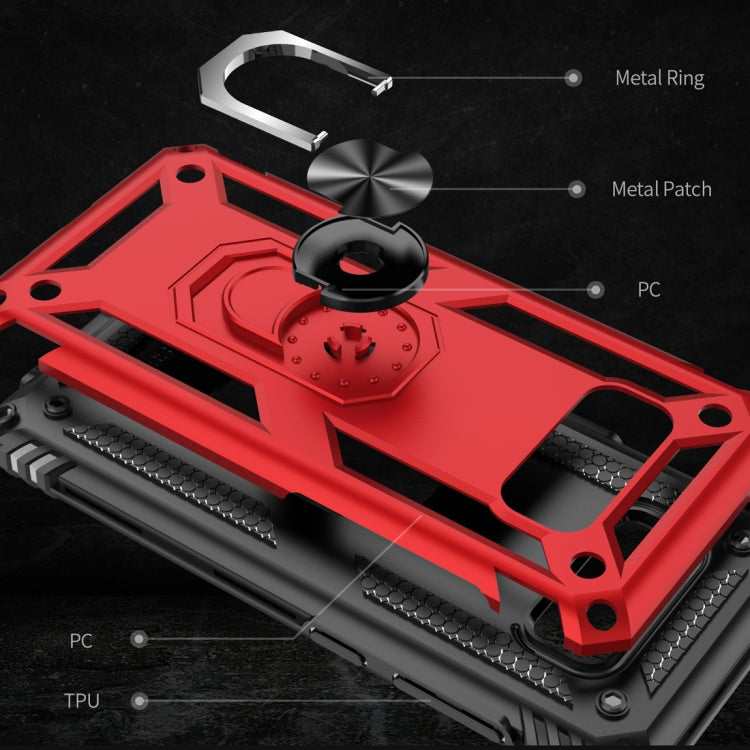 適用於三星 Galaxy S8 Plus TPU + PC 軍士盔甲防摔保護殼，帶360度旋轉支架