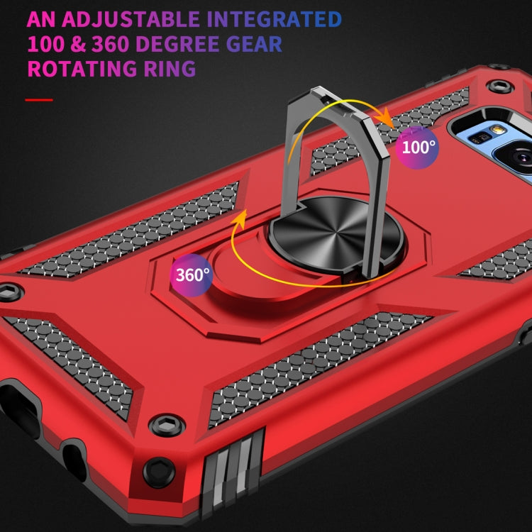 適用於三星 Galaxy S8 Plus TPU + PC 軍士盔甲防摔保護殼，帶360度旋轉支架