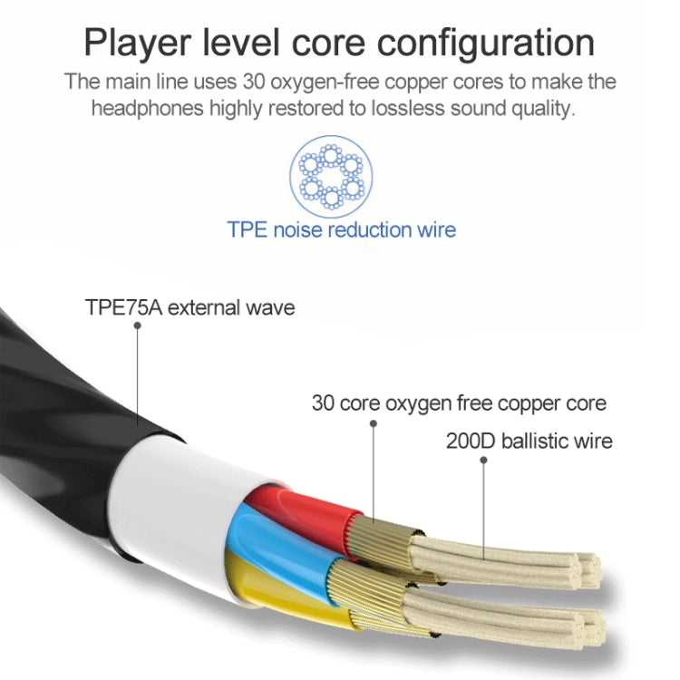 Type-C接口重低音入耳式有線耳機 帶麥