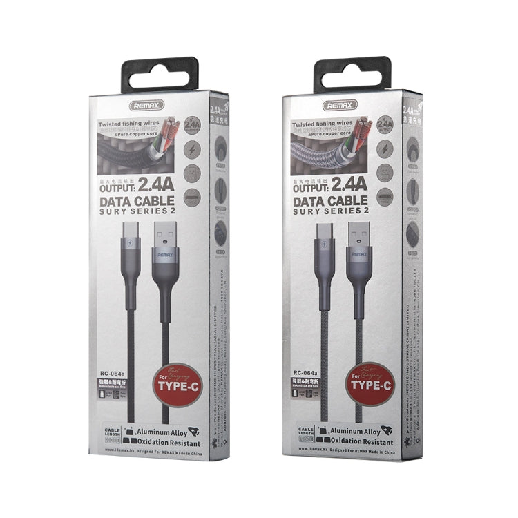 REMAX RC-064a 1m 2.4A USB 轉Type-C 速睿2數據線