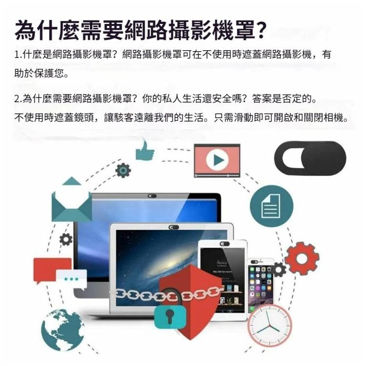 3個賣 通用型 平板&電腦&手機攝像頭遮擋貼 鏡頭蓋 超薄設計