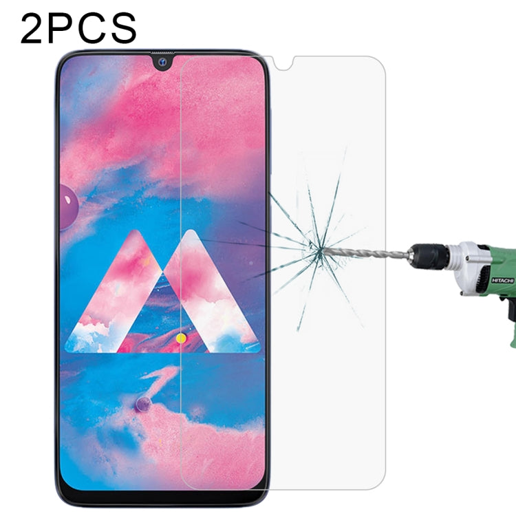 適用於三星 Galaxy A40s  2 PCS 半屏透明鋼化膜