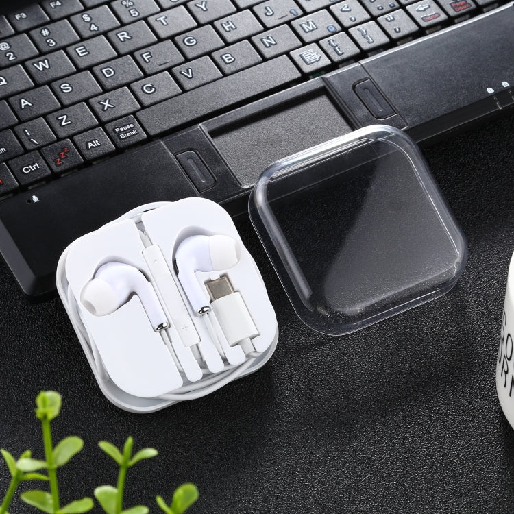 Type-C 入耳式有線耳機 帶麥 不能適用於三星手機 線長：1.2米