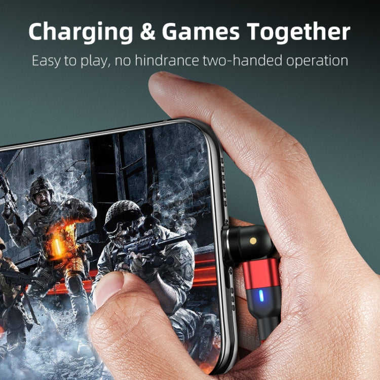 1m 3A USB 轉 USB-C / Type-C 540度旋轉磁吸充電數據線