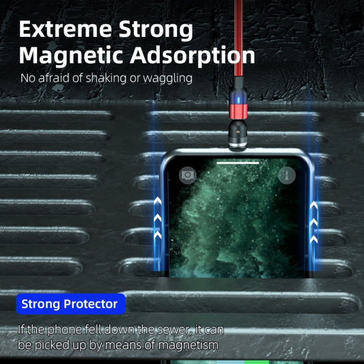 1m 3A USB 轉 USB-C / Type-C 540度旋轉磁吸充電數據線