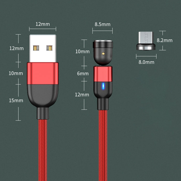 1m 3A USB 轉 Micro USB 540度旋轉磁吸充電數據線
