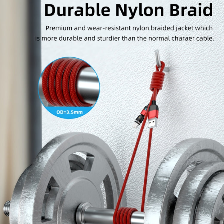 2m 3A USB 轉 Micro USB 540度旋轉磁吸充電數據線