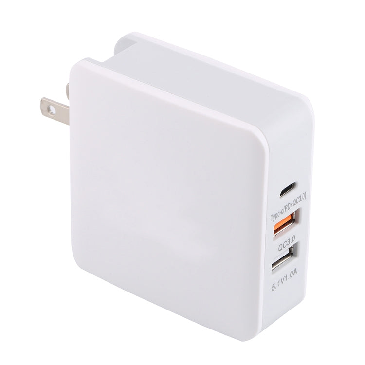 LN45 68W QC 3.0/PD Type-C+QC 3.0 USB+USB接口 可摺疊充電器，美規
