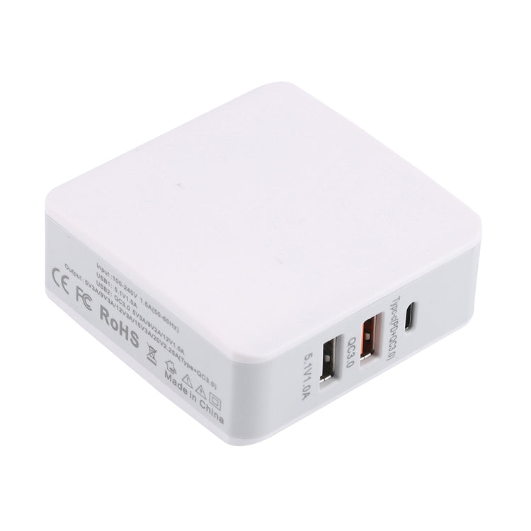 LN45 68W QC 3.0/PD Type-C+QC 3.0 USB+USB接口 可摺疊充電器，美規