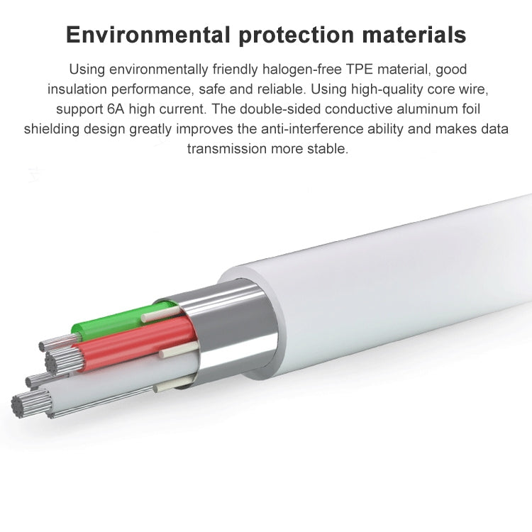 榮耀 AC790 6A USB轉Type-C接口 充電傳輸數據線，線長：1m
