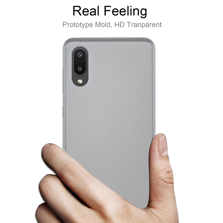 適用於三星 Galaxy A02 0.75mm超薄透明TPU軟殼